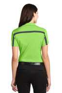 Port Authority Ladies Silk Touch™ Performance Colorblock Stripe Polo. L547