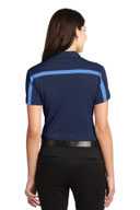 Port Authority Ladies Silk Touch™ Performance Colorblock Stripe Polo. L547
