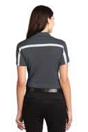 Port Authority Ladies Silk Touch™ Performance Colorblock Stripe Polo. L547