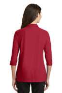 Port Authority Ladies Silk Touch™ 3/4-Sleeve Polo. L562