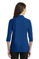 Port Authority Ladies Silk Touch™ 3/4-Sleeve Polo. L562