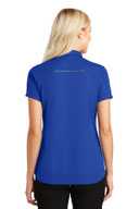 Port Authority Ladies Pinpoint Mesh Zip Polo. L580