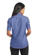 Port Authority Ladies Short Sleeve SuperPro ™  Oxford Shirt. L659