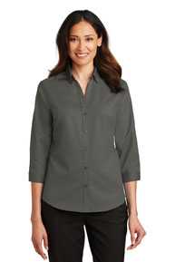 Port Authority Ladies 3/4-Sleeve SuperPro ™  Twill Shirt. L665