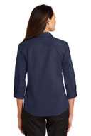 Port Authority Ladies 3/4-Sleeve SuperPro ™  Twill Shirt. L665