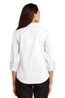 Port Authority Ladies 3/4-Sleeve SuperPro ™  Twill Shirt. L665