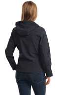 Port Authority Ladies Textured Hooded Soft Shell Jacket. L706