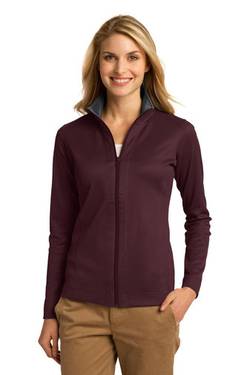 Port Authority Ladies Vertical Texture Full-Zip Jacket. L805 Port Authority Ladies Vertical Texture Full-Zip Jacket. L805