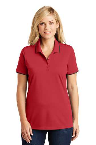 Port Authority Ladies Dry Zone UV Micro-Mesh Tipped Polo. LK111