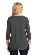 Port Authority Ladies Concept 3/4-Sleeve Soft Split Neck Top. LK5433