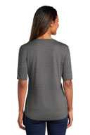 Port Authority  Ladies Stretch Heather Open Neck Top  LK583