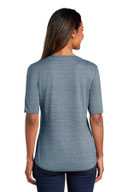 Port Authority  Ladies Stretch Heather Open Neck Top  LK583