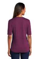 Port Authority  Ladies Stretch Heather Open Neck Top  LK583