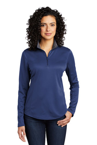 Port Authority Ladies Silk Touch ™ Performance 1/4-Zip LK584 Port Authority Ladies Silk Touch ™ Performance 1/4-Zip LK584