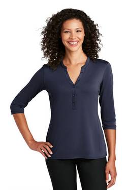 Port Authority Ladies UV Choice Pique Henley LK750 Port Authority Ladies UV Choice Pique Henley LK750