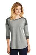 New Era  ®  Ladies Heritage Blend 3/4-Sleeve Baseball Raglan Tee. LNEA104