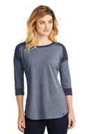 New Era  ®  Ladies Heritage Blend 3/4-Sleeve Baseball Raglan Tee. LNEA104