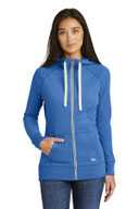 New Era  ®  Ladies Sueded Cotton Blend Full-Zip Hoodie. LNEA122