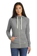 New Era  ®  Ladies Sueded Cotton Blend Full-Zip Hoodie. LNEA122