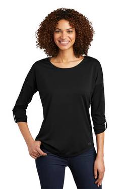 OGIO ® Ladies Gravitate Scoop 3/4-Sleeve . LOG141 OGIO ® Ladies Gravitate Scoop 3/4-Sleeve . LOG141