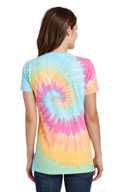 Port & Co ®  Ladies Tie-Dye V-Neck Tee.  LPC147V