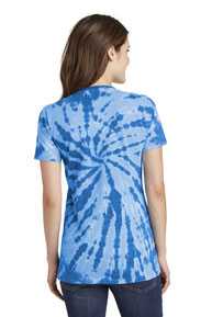 Port & Company ®  Ladies Tie-Dye V-Neck Tee.  LPC147V
