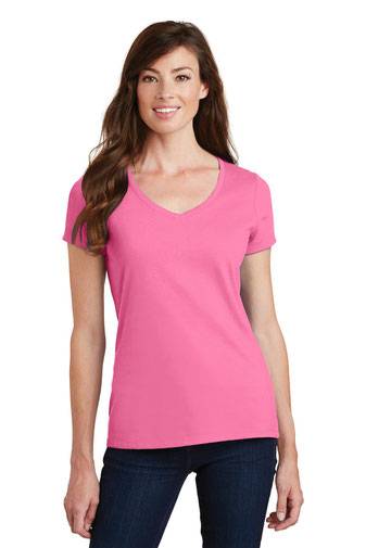Port & Co ®  Ladies Fan Favorite V-Neck Tee. LPC450V