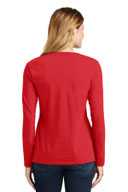 Port & Co ®  Ladies Long Sleeve Fan Favorite V-Neck Tee. LPC450VLS