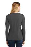 Port & Co ®  Ladies Long Sleeve Fan Favorite V-Neck Tee. LPC450VLS