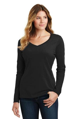 Port & Company ®  Ladies Long Sleeve Fan Favorite V-Neck Tee. LPC450VLS