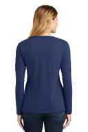 Port & Co ®  Ladies Long Sleeve Fan Favorite V-Neck Tee. LPC450VLS