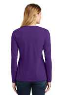 Port & Co ®  Ladies Long Sleeve Fan Favorite V-Neck Tee. LPC450VLS