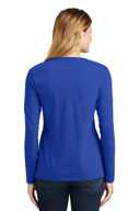 Port & Co ®  Ladies Long Sleeve Fan Favorite V-Neck Tee. LPC450VLS