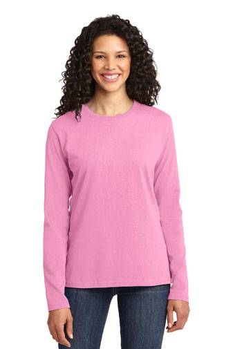 Port & Co ®  Ladies Long Sleeve Core Cotton Tee. LPC54LS