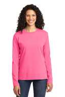 Port & Co ®  Ladies Long Sleeve Core Cotton Tee. LPC54LS