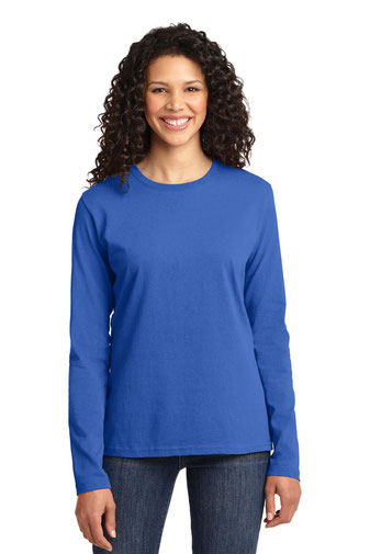 Port & Company ®  Ladies Long Sleeve Core Cotton Tee. LPC54LS