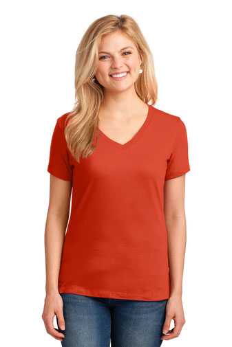 Port & Company ®  Ladies Core Cotton V-Neck Tee. LPC54V