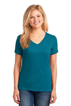 Port & Co ® Ladies Core Cotton V-Neck Tee. LPC54V Port & Co ® Ladies Core Cotton V-Neck Tee. LPC54V