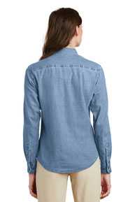 Port & Company ®  - Ladies Long Sleeve Value Denim Shirt.  LSP10
