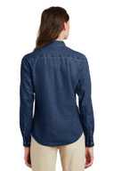 Port & Co ®  - Ladies Long Sleeve Value Denim Shirt.  LSP10
