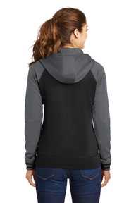 Sport-Tek ®  Ladies Sport-Wick ®  Varsity Fleece Full-Zip Hooded Jacket. LST236