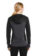 Sport-Tek ®  Ladies Tech Fleece Colorblock Full-Zip Hooded Jacket. LST245