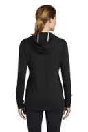 Sport-Tek  ®  Ladies PosiCharge  ®  Tri-Blend Wicking Fleece Hooded Pullover. LST296
