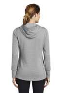 Sport-Tek  ®  Ladies PosiCharge  ®  Tri-Blend Wicking Fleece Hooded Pullover. LST296