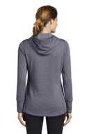 Sport-Tek  ®  Ladies PosiCharge  ®  Tri-Blend Wicking Fleece Hooded Pullover. LST296