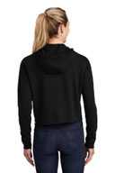 Sport-Tek  ®  Ladies PosiCharge  ®  Tri-Blend Wicking Fleece Crop Hooded Pullover LST298