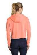 Sport-Tek  ®  Ladies PosiCharge  ®  Tri-Blend Wicking Fleece Crop Hooded Pullover LST298