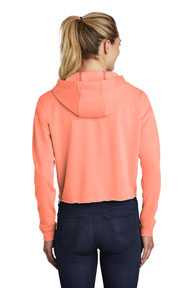 Sport-Tek  ®  Ladies PosiCharge  ®  Tri-Blend Wicking Fleece Crop Hooded Pullover LST298