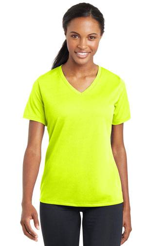 Sport-Tek® T-Shirt - Ladies PosiCharge® RacerMesh® V-Neck Tee LST340