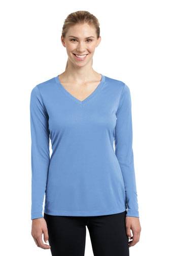 Sport-Tek® T-Shirt - Ladies Long Sleeve PosiCharge® Competitor™ V-Neck Tee LST353LS